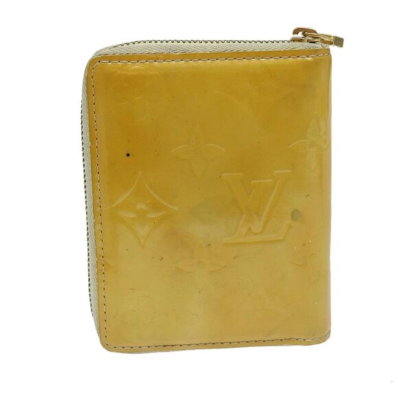 LOUIS VUITTON Monogram Vernis Bloom Wallet Beige M91015 LV Auth 69155 - Picture 5 of 15
